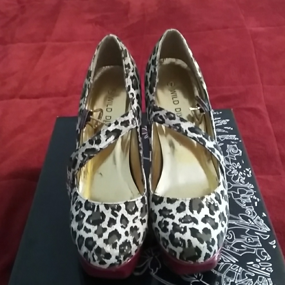 Cheetah print heel